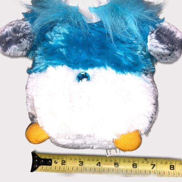 AURORA Pom Pom Penguin Jewel Plush Toy Blue - Picture 7 of 8